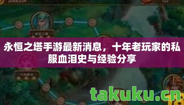 永恒之塔手游最新消息，十年老玩家的私服血泪史与经验分享