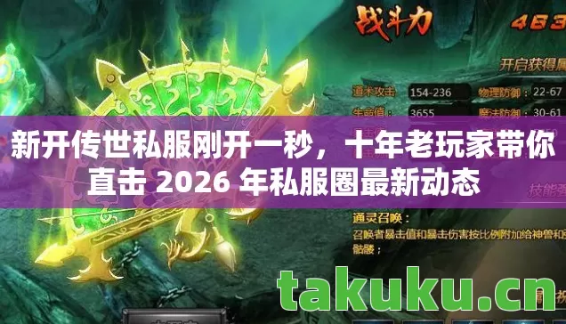 新开传世私服刚开一秒，十年老玩家带你直击 2026 年私服圈最新动态