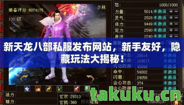 新天龙八部私服发布网站,新手友好,隐藏玩法大揭秘! 新天龙八部私服发布网站,新手友好,隐藏玩法大揭秘!