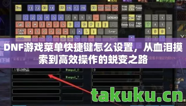 DNF游戏菜单快捷键怎么设置,从血泪摸索到高效操作的蜕变之路 DNF游戏菜单快捷键怎么设置,从血泪摸索到高效操作的蜕变之路