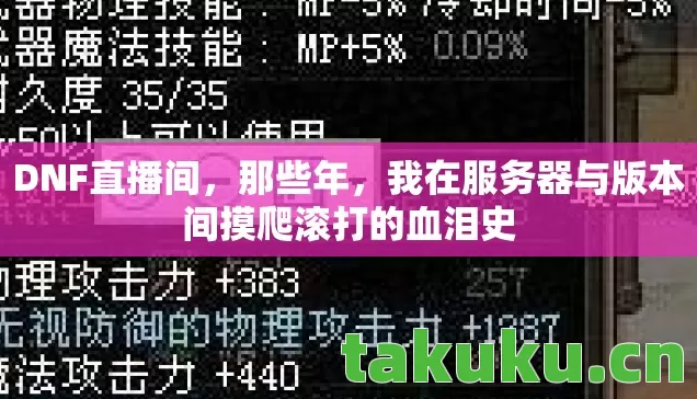 DNF直播间,那些年,我在服务器与版本间摸爬滚打的血泪史 DNF直播间,那些年,我在服务器与版本间摸爬滚打的血泪史