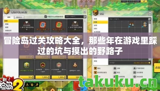 冒险岛过关攻略大全，那些年在游戏里踩过的坑与摸出的野路子