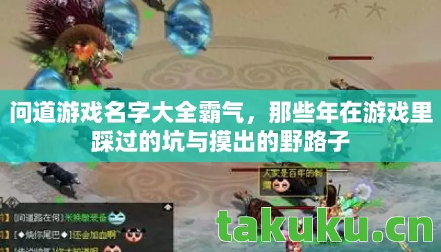 问道游戏名字大全霸气,那些年在游戏里踩过的坑与摸出的野路子 问道游戏名字大全霸气,那些年在游戏里踩过的坑与摸出的野路子
