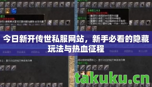 今日新开传世私服网站,新手必看的隐藏玩法与热血征程 今日新开传世私服网站,新手必看的隐藏玩法与热血征程