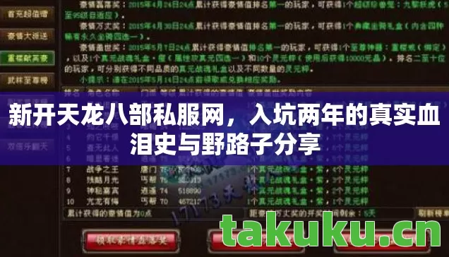 新开天龙八部私服网,入坑两年的真实血泪史与野路子分享 新开天龙八部私服网,入坑两年的真实血泪史与野路子分享