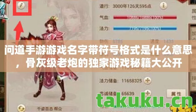 问道手游游戏名字带符号格式是什么意思图片