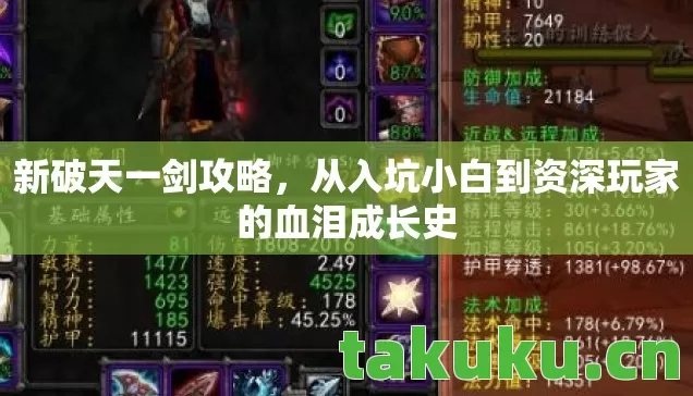 新破天一剑攻略，从入坑小白到资深玩家的血泪成长史