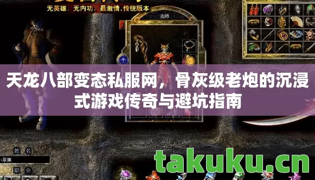 天龙八部变态私服网，骨灰级老炮的沉浸式游戏传奇与避坑指南