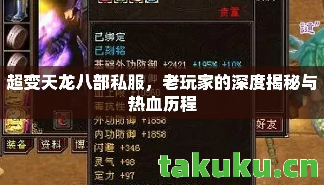 超变天龙八部私服，老玩家的深度揭秘与热血历程