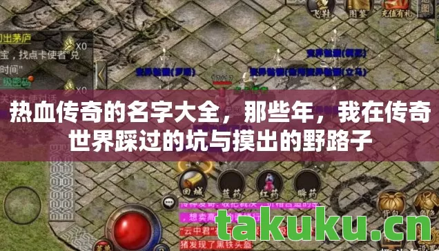热血传奇的名字大全，那些年，我在传奇世界踩过的坑与摸出的野路子