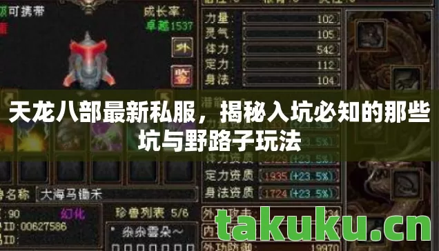 天龙八部最新私服,揭秘入坑必知的那些坑与野路子玩法 天龙八部最新私服,揭秘入坑必知的那些坑与野路子玩法