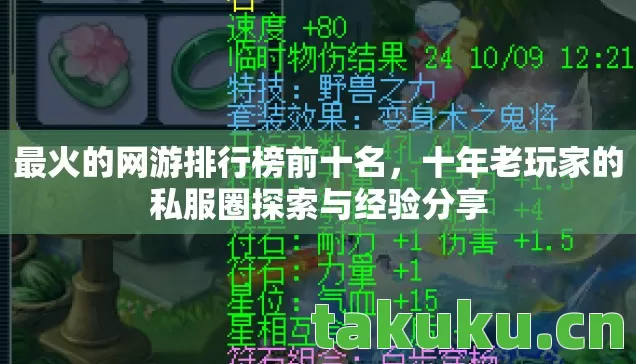 最火的网游排行榜前十名,十年老玩家的私服圈探索与经验分享 最火的网游排行榜前十名,十年老玩家的私服圈探索与经验分享