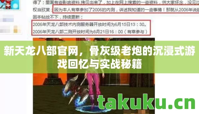新天龙八部官网，骨灰级老炮的沉浸式游戏回忆与实战秘籍