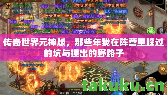 传奇世界元神版，那些年我在阵营里踩过的坑与摸出的野路子