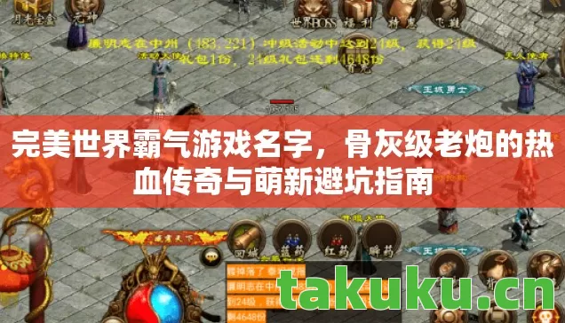 完美世界霸气游戏名字，骨灰级老炮的热血传奇与萌新避坑指南