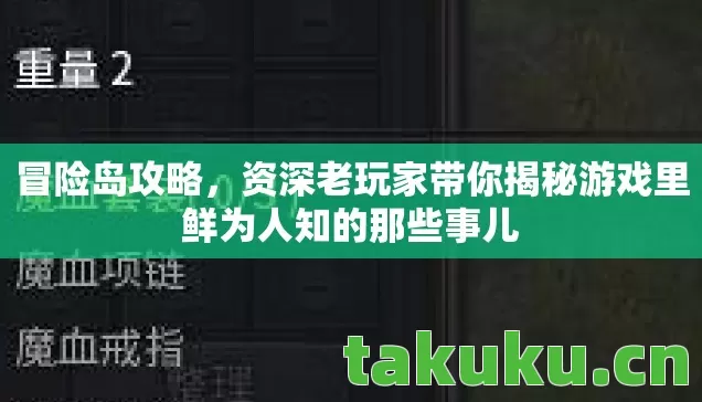 冒险岛攻略，资深老玩家带你揭秘游戏里鲜为人知的那些事儿