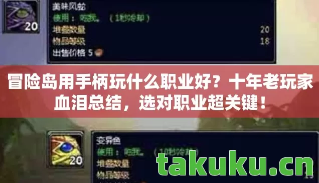 冒险岛用手柄玩什么职业好？十年老玩家血泪总结，选对职业超关键！