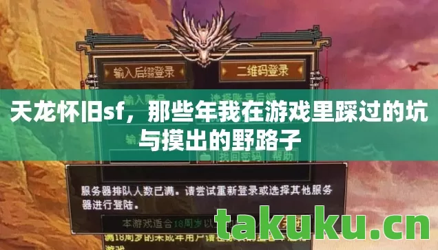 天龙怀旧sf，那些年我在游戏里踩过的坑与摸出的野路子