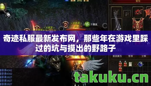 奇迹私服最新发布网，那些年在游戏里踩过的坑与摸出的野路子