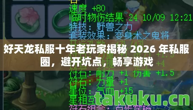 好天龙私服十年老玩家揭秘 2026 年私服圈，避开坑点，畅享游戏