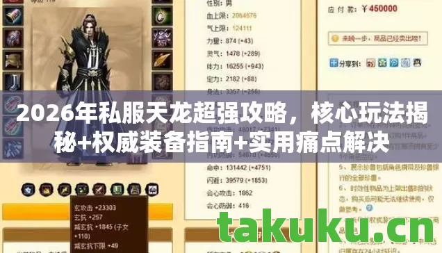2026年私服天龙超强攻略，核心玩法揭秘+权威装备指南+实用痛点解决