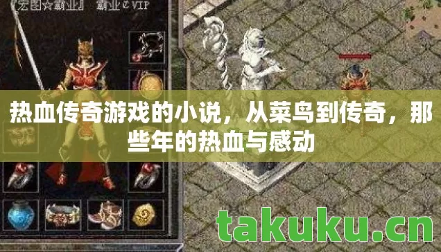 热血传奇游戏的小说，从菜鸟到传奇，那些年的热血与感动