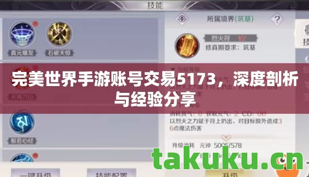 完美世界手游账号交易5173，深度剖析与经验分享