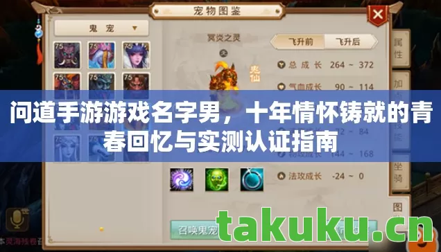 问道手游游戏名字男,十年情怀铸就的青春回忆与实测认证指南 问道手游游戏名字男,十年情怀铸就的青春回忆与实测认证指南