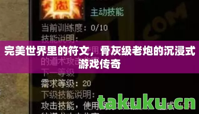 完美世界里的符文,骨灰级老炮的沉浸式游戏传奇 完美世界里的符文,骨灰级老炮的沉浸式游戏传奇