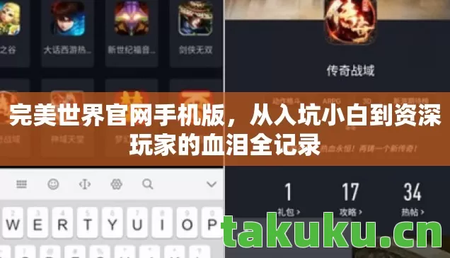 完美世界官网手机版，从入坑小白到资深玩家的血泪全记录