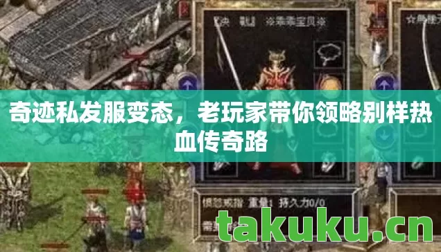 奇迹私发服变态,老玩家带你领略别样热血传奇路 奇迹私发服变态,老玩家带你领略别样热血传奇路