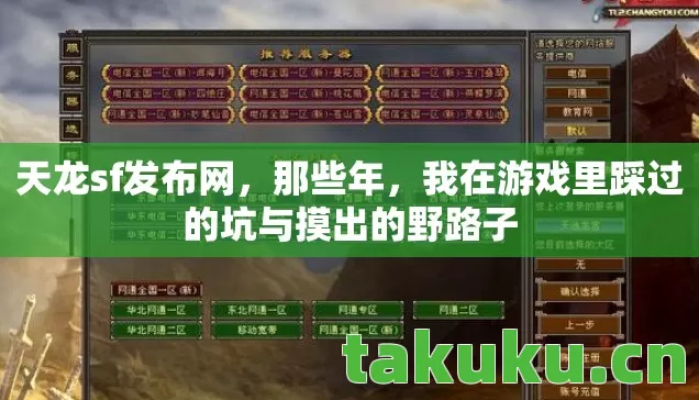 天龙sf发布网,那些年,我在游戏里踩过的坑与摸出的野路子 天龙sf发布网,那些年,我在游戏里踩过的坑与摸出的野路子
