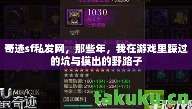 奇迹sf私发网，那些年，我在游戏里踩过的坑与摸出的野路子