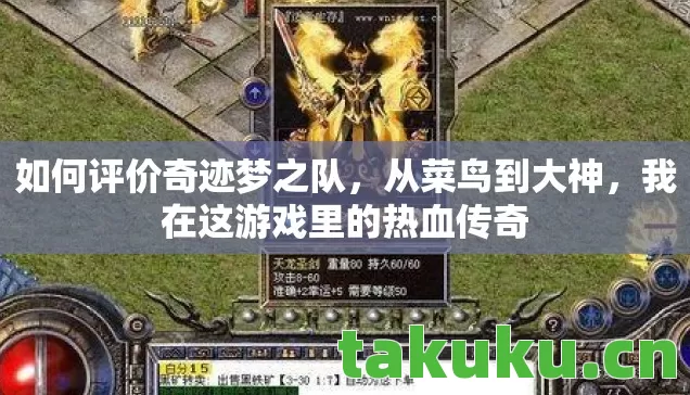 如何评价奇迹梦之队,从菜鸟到大神,我在这游戏里的热血传奇 如何评价奇迹梦之队,从菜鸟到大神,我在这游戏里的热血传奇
