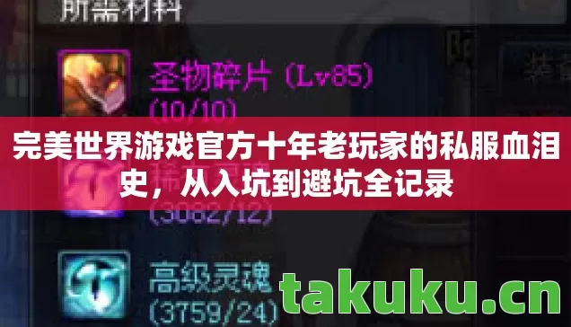 完美世界游戏官方十年老玩家的私服血泪史图片