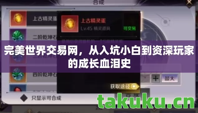 从入坑小白到资深玩家的成长血泪史图片