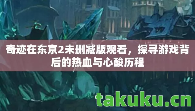 探寻游戏背后的热血与心酸历程图片