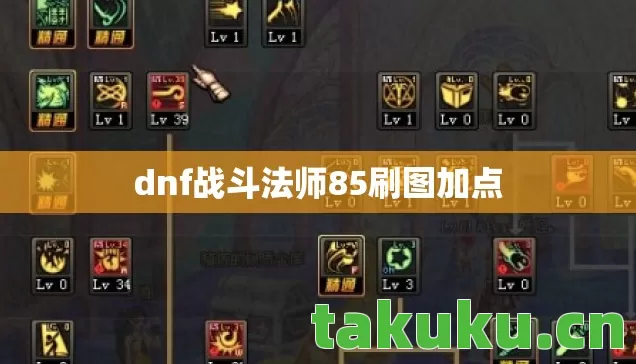 dnf战斗法师85刷图加点 dnf战斗法师85刷图加点