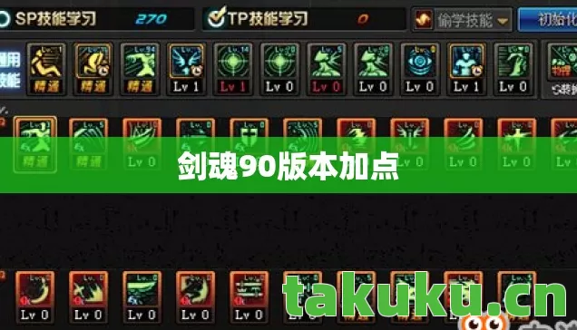剑魂90版本加点图片