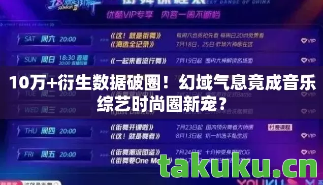 10万+衍生数据破圈!幻域气息竟成音乐综艺时尚圈新宠? 10万+衍生数据破圈!幻域气息竟成音乐综艺时尚圈新宠?