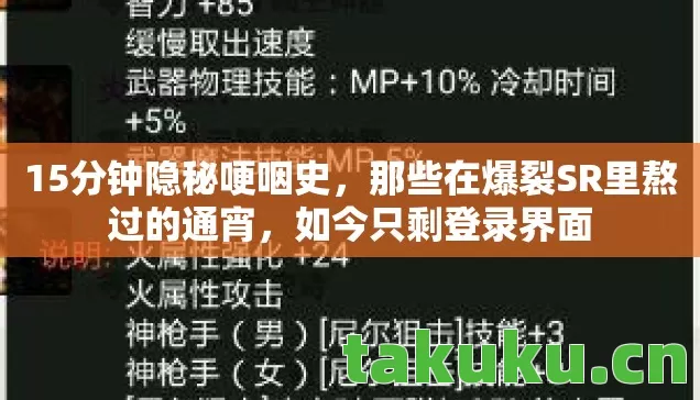 那些在爆裂SR里熬过的通宵图片