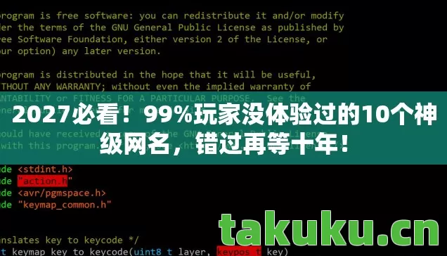 玩家没体验过的10个神级网名图片
