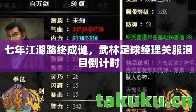 武林足球经理关服泪目倒计时图片