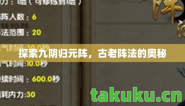探索九阴归元阵图片