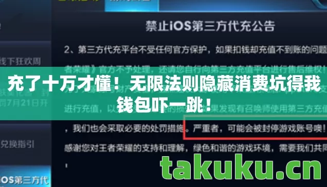 无限法则隐藏消费坑得我钱包吓一跳图片