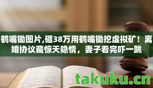 鹤嘴锄图片,砸38万用鹤嘴锄挖虚拟矿!离婚协议藏惊天隐情,妻子看完吓一跳 鹤嘴锄图片,砸38万用鹤嘴锄挖虚拟矿!离婚协议藏惊天隐情,妻子看完吓一跳