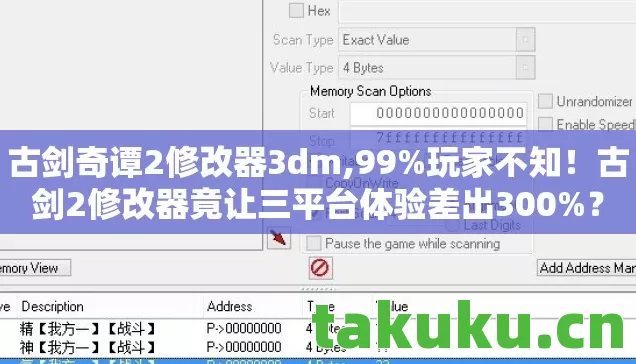 古剑奇谭2修改器3dm,99%玩家不知!古剑2修改器竟让三平台体验差出300%? 古剑奇谭2修改器3dm,99%玩家不知!古剑2修改器竟让三平台体验差出300%?