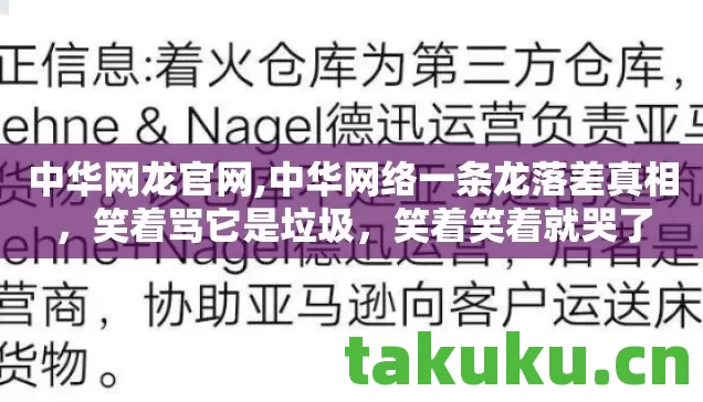 中华网龙官网,中华网络一条龙落差真相，笑着骂它是垃圾，笑着笑着就哭了