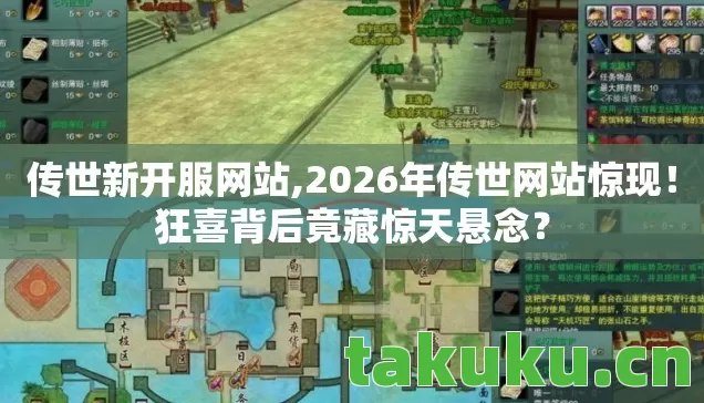 2026年传世网站惊现图片