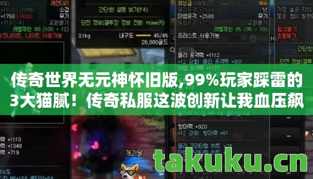 传奇私服这波创新让我血压飙到250图片